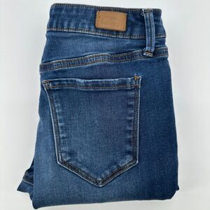 Simple Society Jeans Womens 3/26 Blue Distressed Denim Skinny Leg Five Pocket